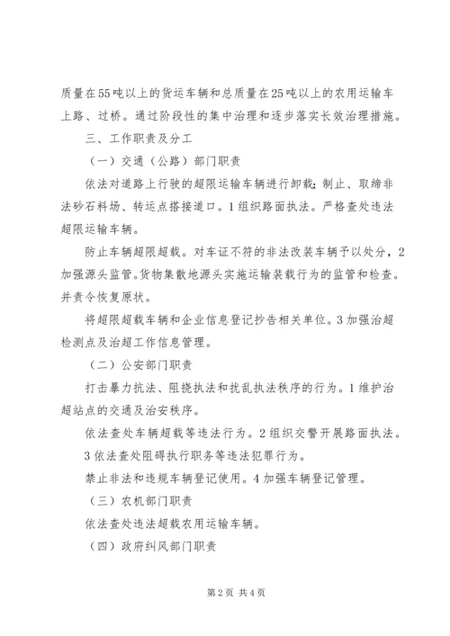 车辆超限超载综治方案.docx