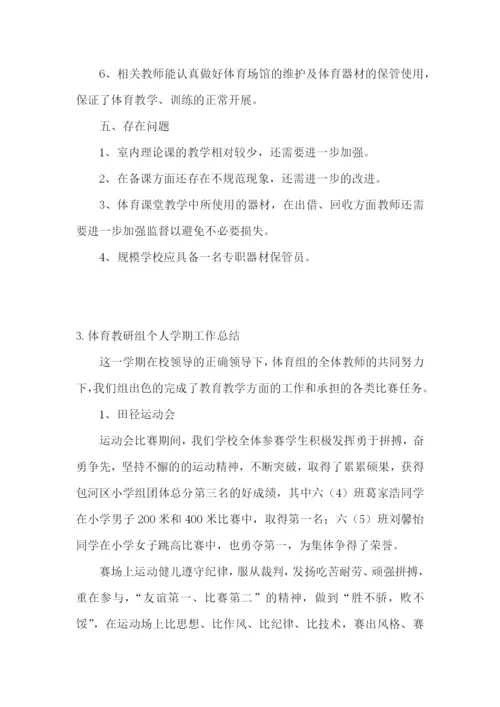 体育教研组个人学期工作总结5篇.docx
