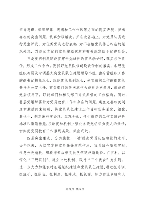 党员队伍先进性思考.docx