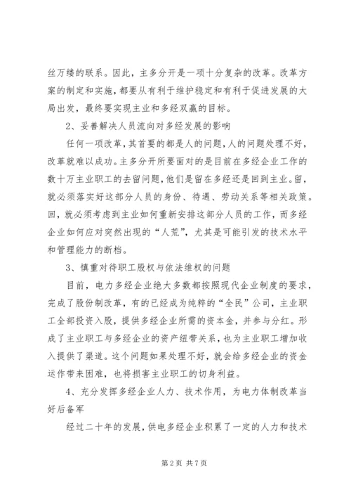 和谐发展电力调研报告.docx