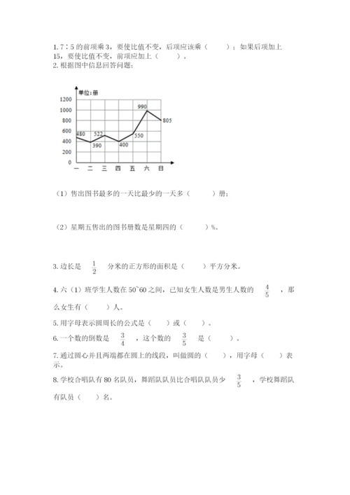 2022人教版六年级上册数学期末测试卷【精华版】.docx