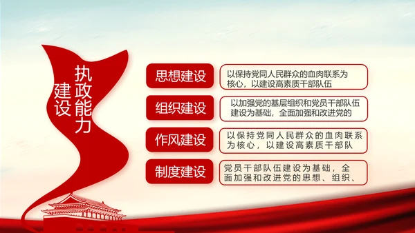 红色党建党风廉政建设文化反腐斗争PPT