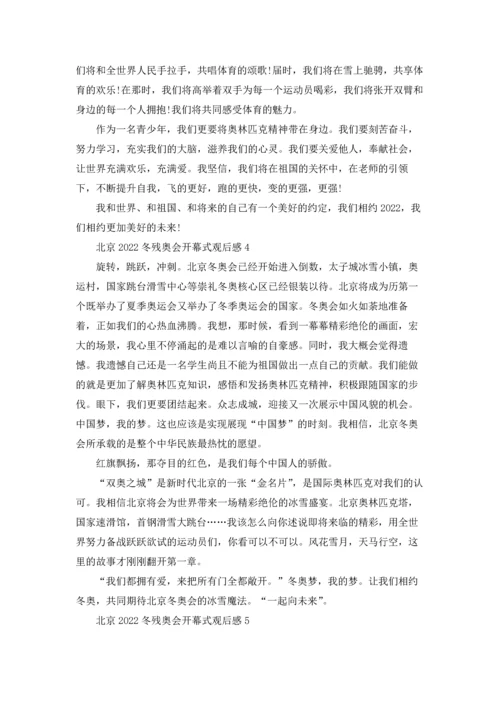 北京2022冬残奥会开幕式观后感5篇.docx