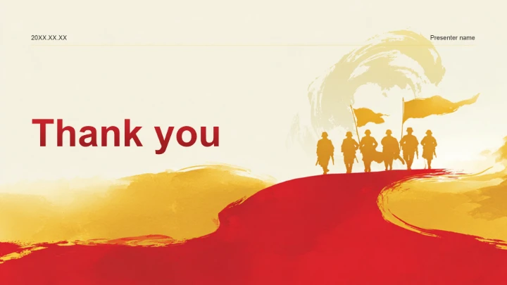 红色党政风长征纪念日主题教育PPT主题