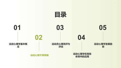 蓝色渐变运动心理学PPT模板