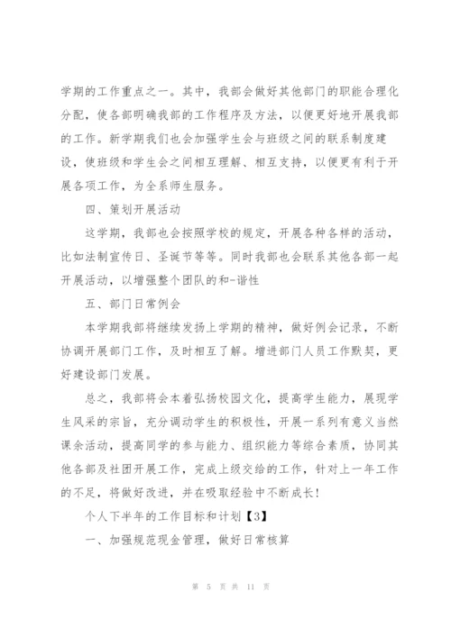 个人下半年的工作目标和计划.docx