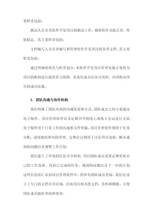 软件开发项目管理实施方案.docx