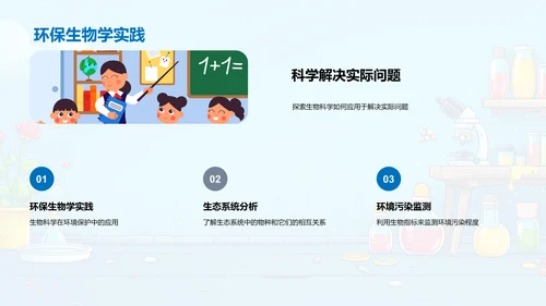 生物科学教学讲座PPT模板