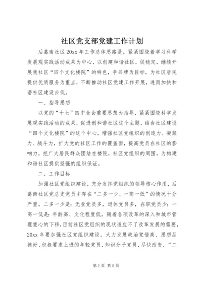 社区党支部党建工作计划 (6).docx