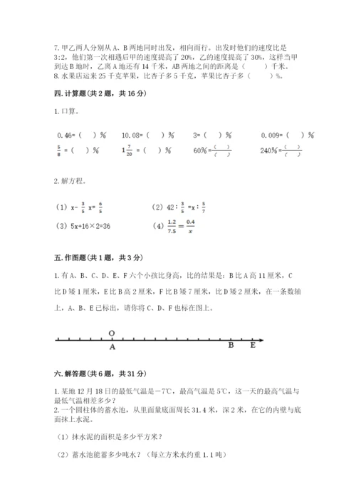 北师大版六年级下册数学 期末检测卷带答案ab卷.docx