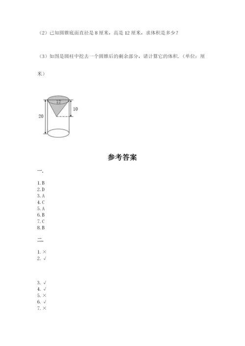 浙教版数学小升初模拟试卷精品（突破训练）.docx