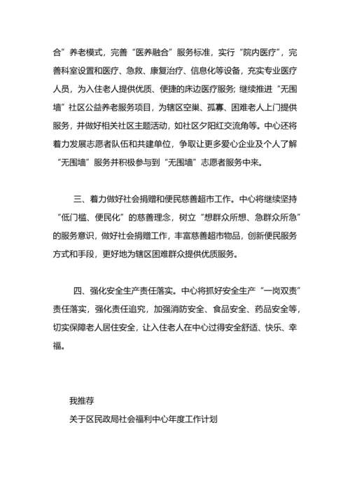 民政局社会福利中心2020年主要工作计划.docx