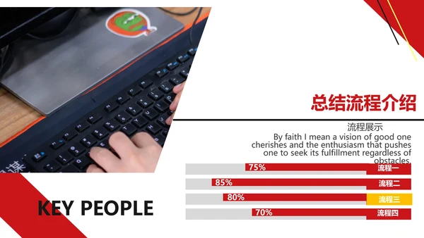 红色时尚项目管理方案通用PPT模板