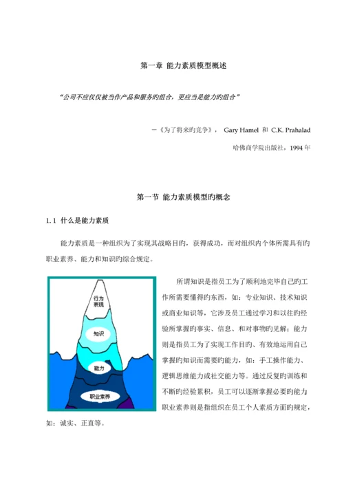 公司能力素质模型标准手册(2)(00001).docx