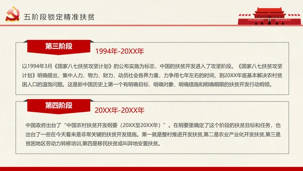 新农村精准扶贫开发脱贫攻坚战PPT模板