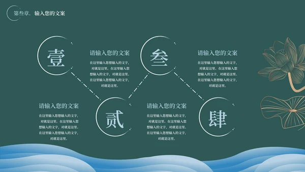 绿色水墨中国风教学PPT模板