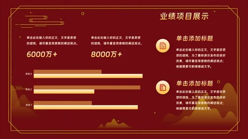 红色中国风年终工作总结汇报