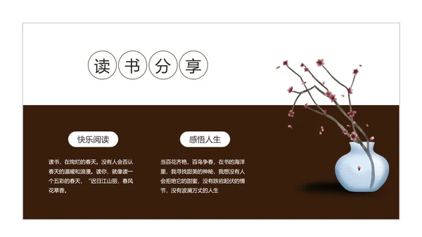 读书分享阅读者通用PPT模板