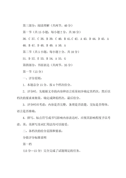 20222023北京海淀区高三(一模)英语答案