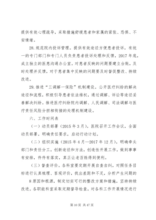 改善医疗服务行动计划实施方案.docx