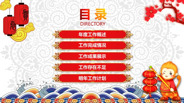 2016新年快乐春节联欢会PPT模板