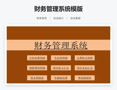 财务管理系统模版