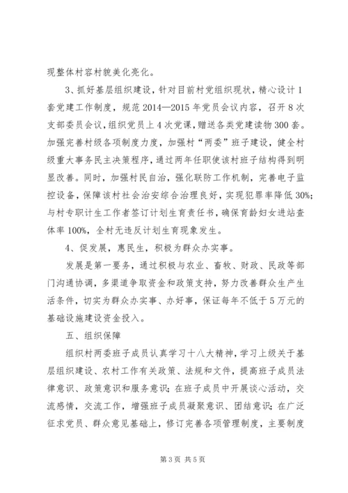 村第一书记任职规划计划 (4).docx