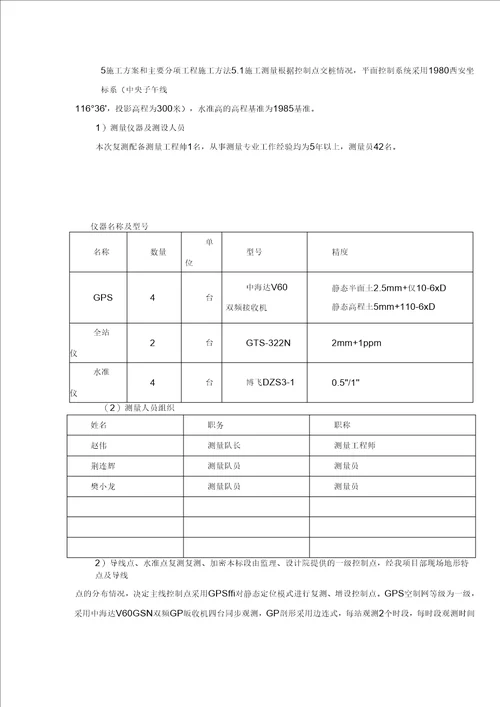 施工方案和主要分项工程施工方法