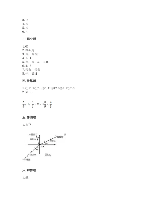 六年级数学上册期末考试卷及完整答案（名师系列）.docx