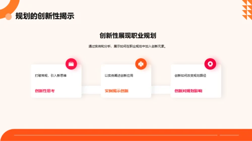 橙色扁平风大学生职业规划大赛