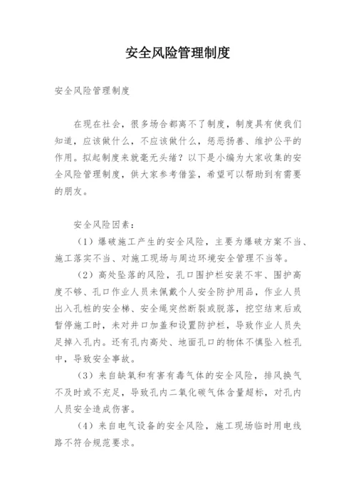 安全风险管理制度.docx