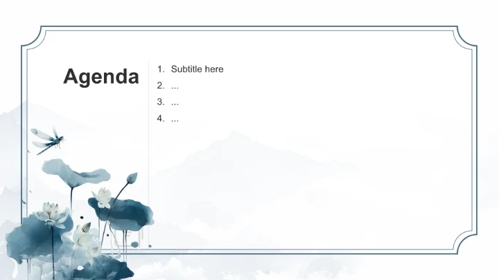 蓝色复古风年中目标完成情况汇报PPT主题
