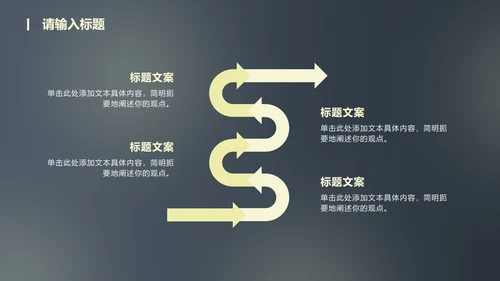 蓝黄渐变几何线条总结汇报PPT模板