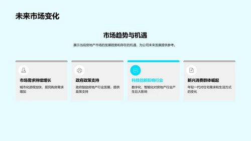 房产行业季度报告PPT模板