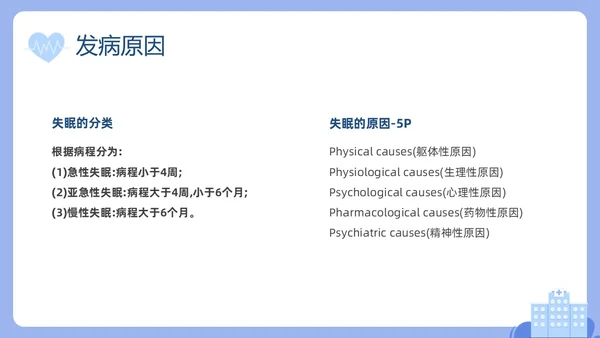 蓝色插画老年人睡眠障碍PPT课件健康宣讲