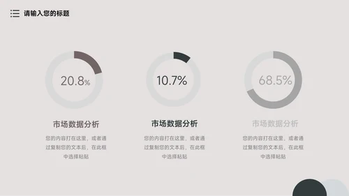文艺复古年终业绩汇报PPT模板