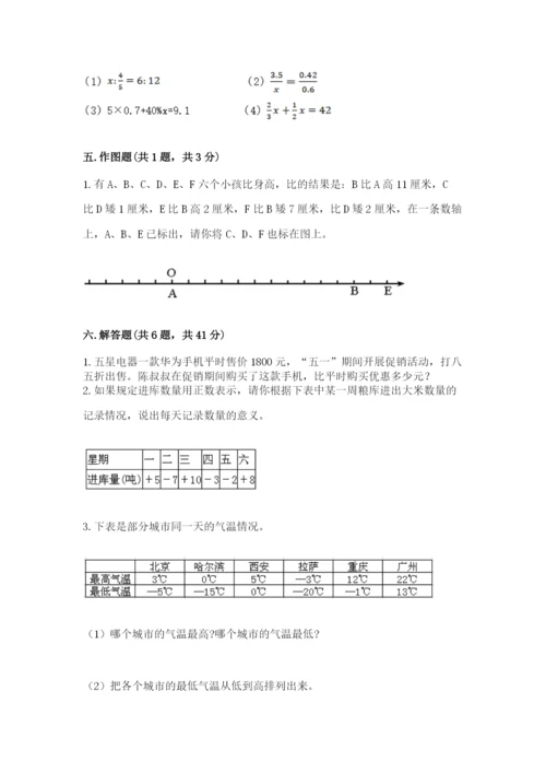 北京版六年级下册数学期末测试卷（名校卷）.docx