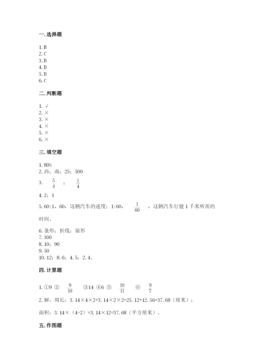 2022六年级上册数学期末考试试卷含答案【b卷】.docx