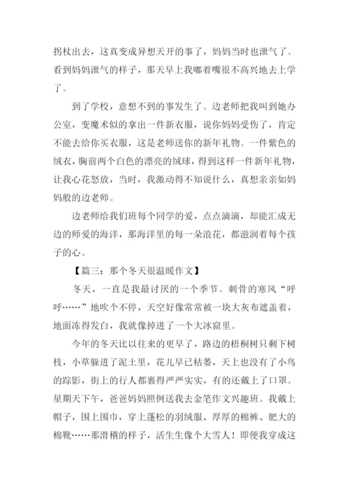 那个冬天很温暖作文500字.docx