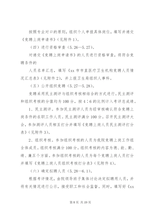 医院分级竞聘上岗实施方案.docx