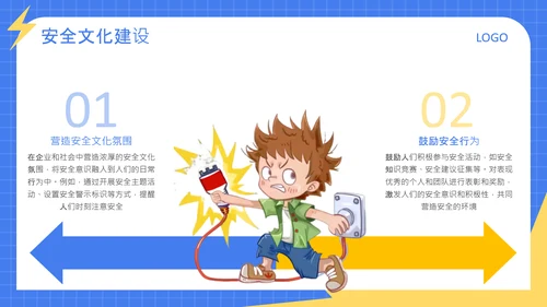 蓝色卡通风格常见触电场景与救援方法安全教育PPT