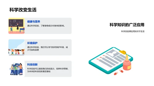 科学实验课堂PPT模板