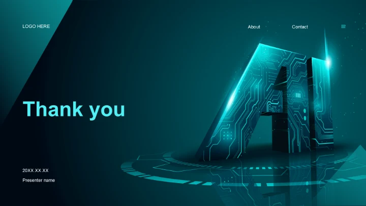 绿色科技风人工智能产品介绍PPT主题