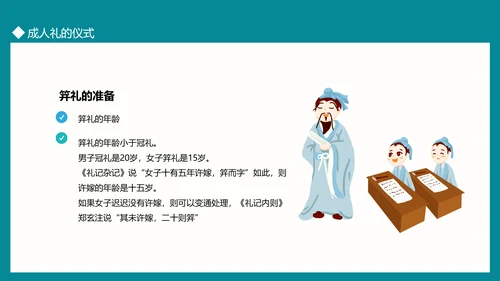 中国传统文化礼仪成人礼PPT模板