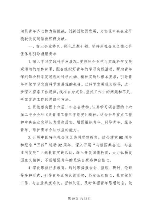 有关公司团委工作计划.docx