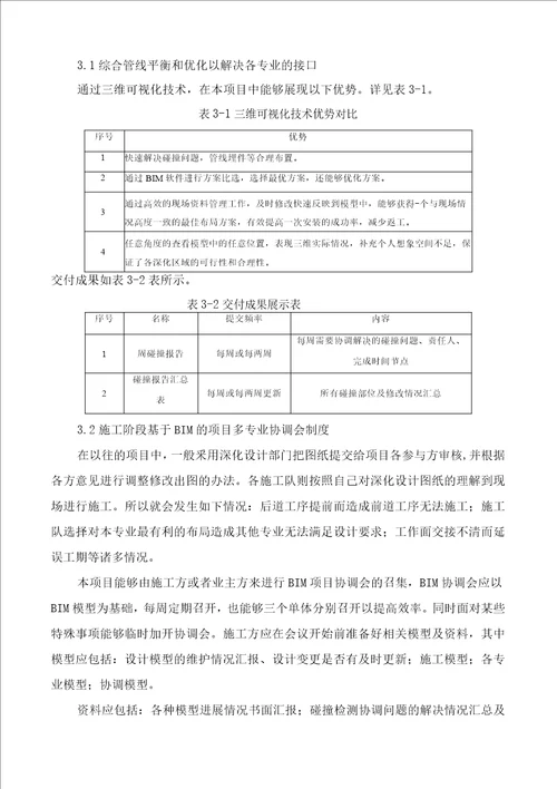 工程项目BIM管理方案与措施