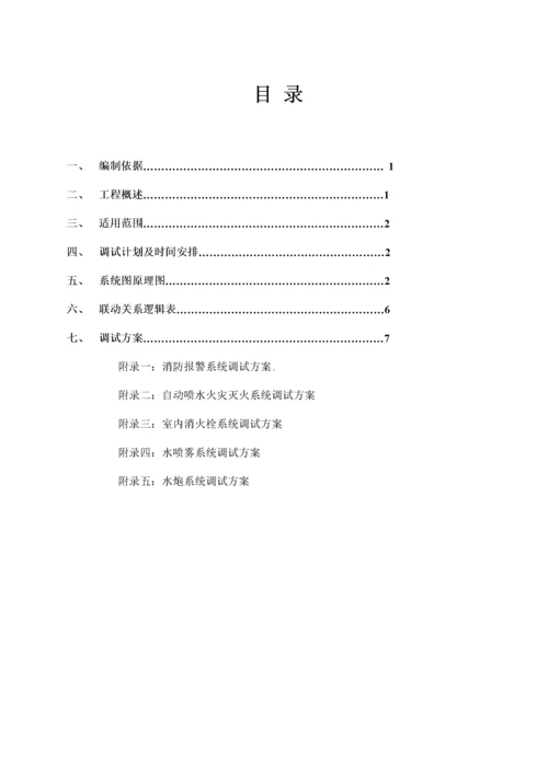 西斯文里消防系统调试方案(1).docx