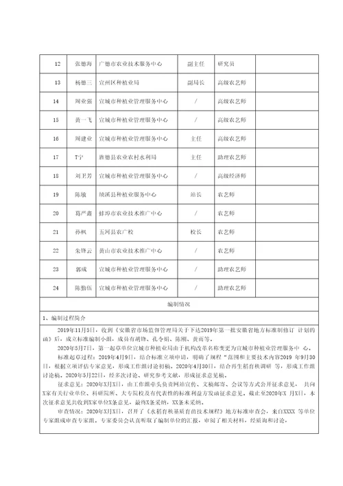 水稻育秧基质育苗技术规程标准全文及编制说明