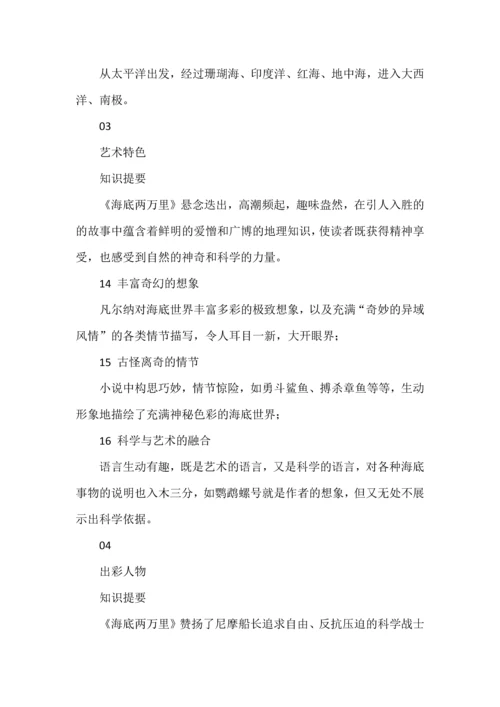 50个知识点导读《海底两万里》.docx