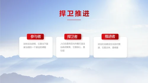 宪法宣传依法治国深入学习宣传PPT